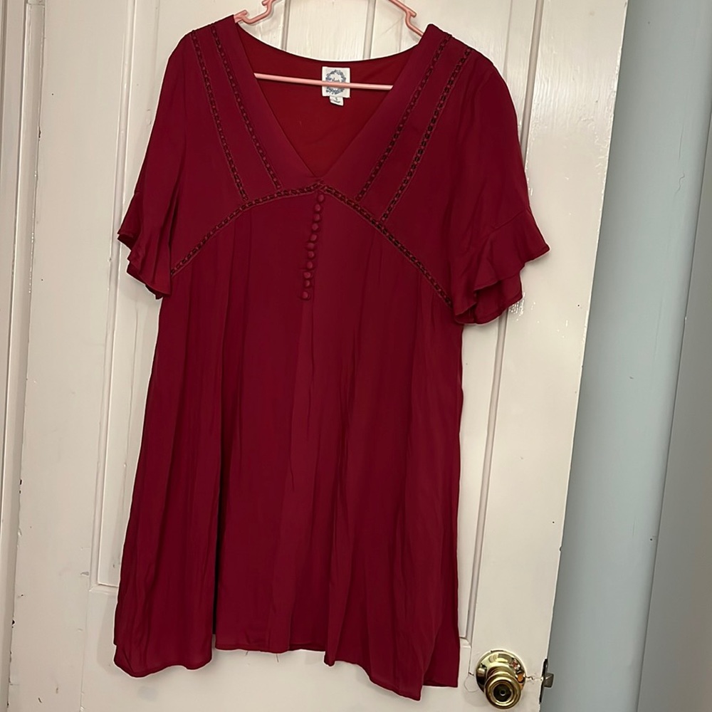 Blue rain dress size small bought from Francesca‘s. Never been worn